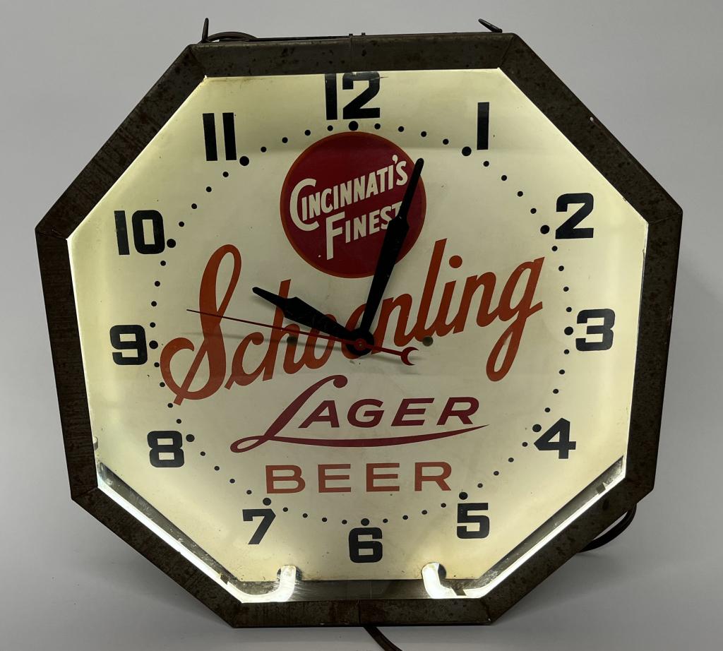 SCHOENLING LAGER BEER NEON CLOCK (0067) on Jul 16, 2022 Milestone