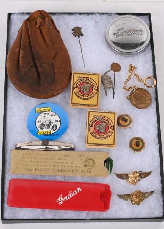 VINTAGE INDIAN MOTORCYCLE MEMORABILIA (1 of 4)