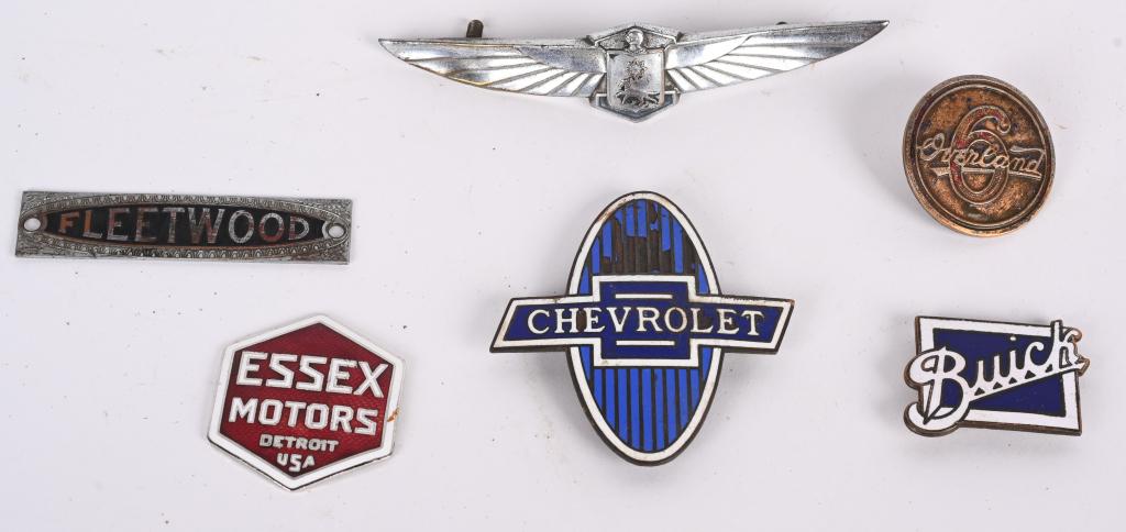 6- EARLY AUTOMOBILE BADGES (1 of 2)