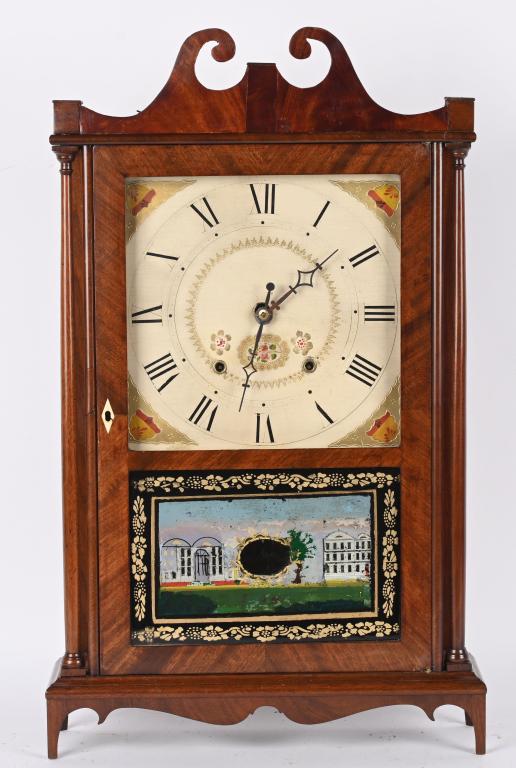 SETH THOMAS FEDERAL PILLAR & SCROLL CLOCK (1 of 5)