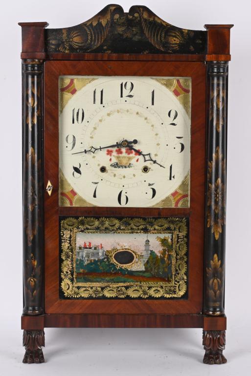 SETH THOMAS FEDERAL PILLAR & SCROLL CLOCK (1 of 6)