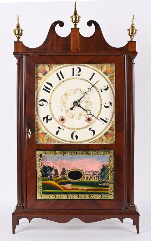 ELI TERRY FEDERAL PILLAR & SCROLL CLOCK (1 of 5)