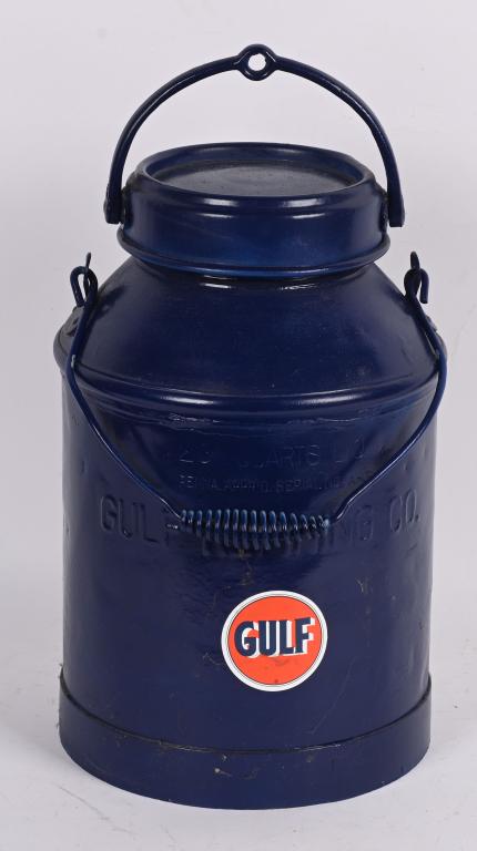 GULF REFINING CO 20 QUART CAN (1 of 2)