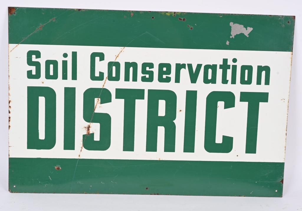 SOIL CONSERVATION DISTRICT TIN SIGN (1 of 2)