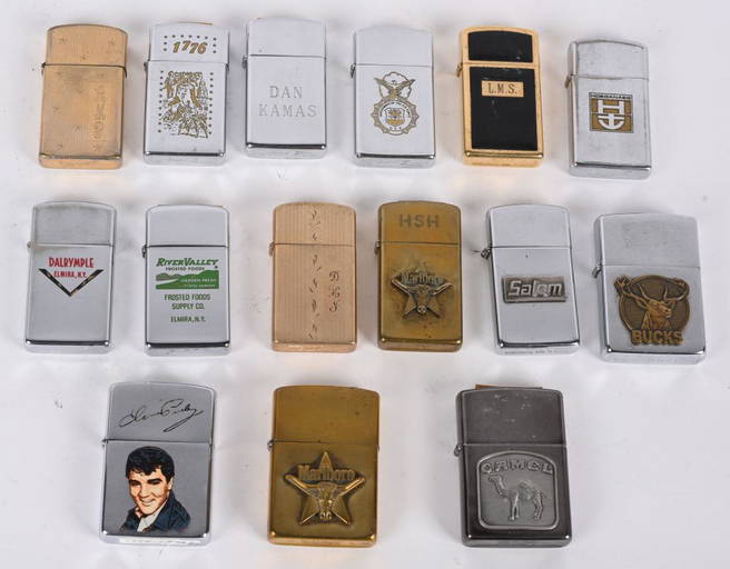 13 Zippo Cigarette Lighters