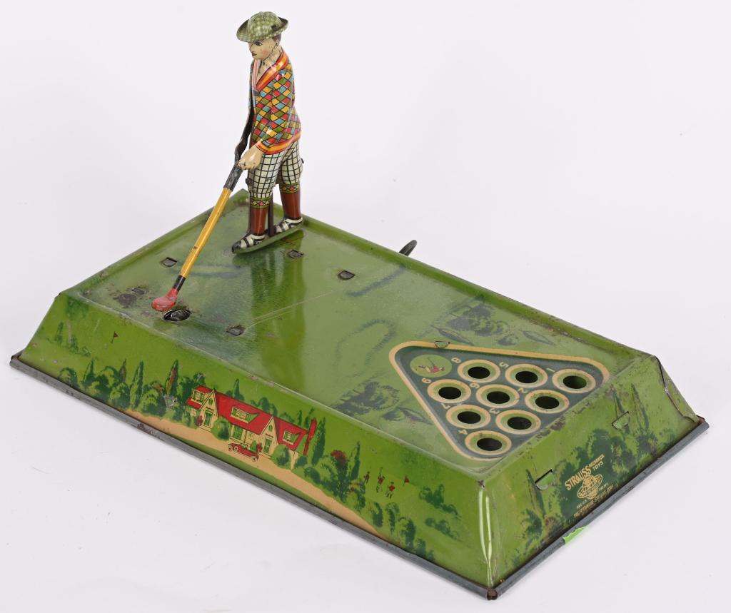 STRAUSS TIN WINDUP PLAY GOLF (1 of 5)