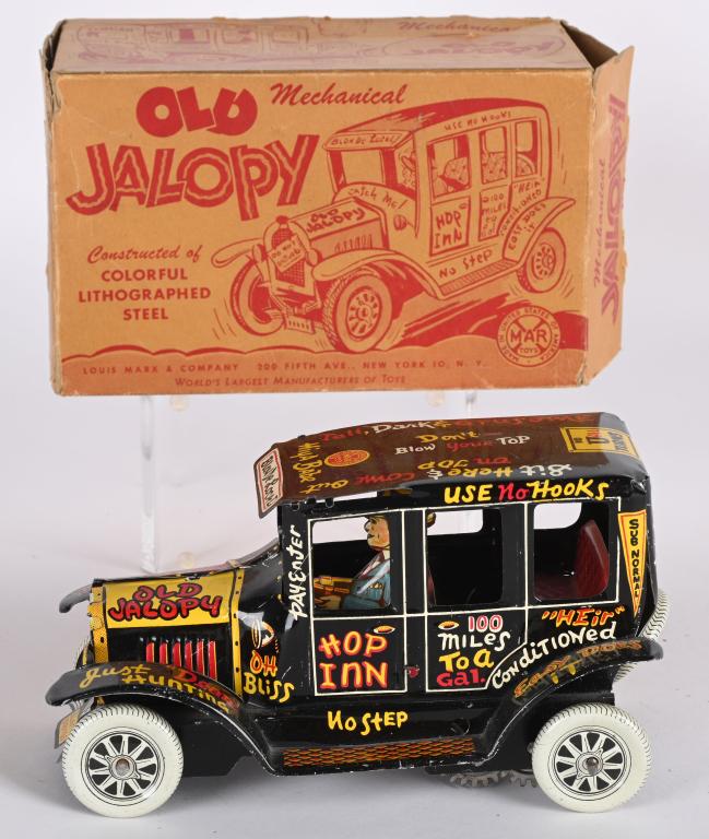 MARX TIN WINDUP OLD JALOPY w/ BOX (1 of 6)