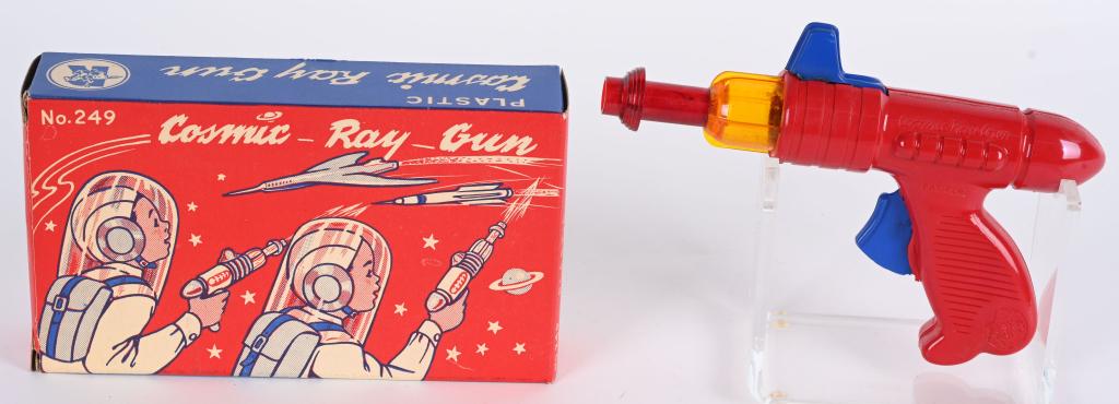 RANGER COSMIC RAY GUN w/ BOX: New Old Stock. Boxed 8" Excellent