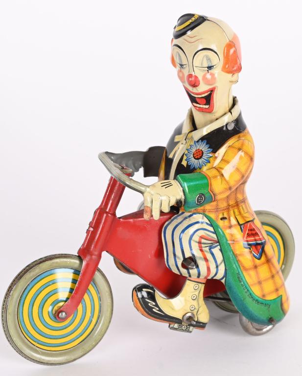 TECHNOFIX TIN WINDUP CLOWN CYCLE (1 of 4)