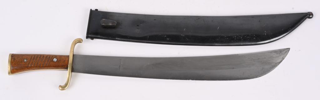 WWII NAZI GERMAN LUFTWAFFE SURVIVAL MACHETE ALCOSO: Almost certainly one of the rarest edged weapons of the Luftwaffe series that is often missing from all but the most advanced collections! The large 16 inch matte finished blade looks excellent! The d