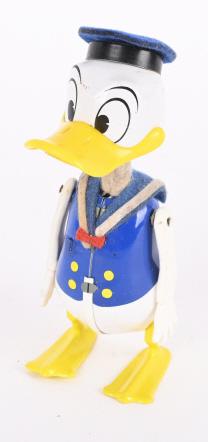 SCHUCO TIN WINDUP DONALD DUCK: All original with nice bright colors. Works. 6" Excellent