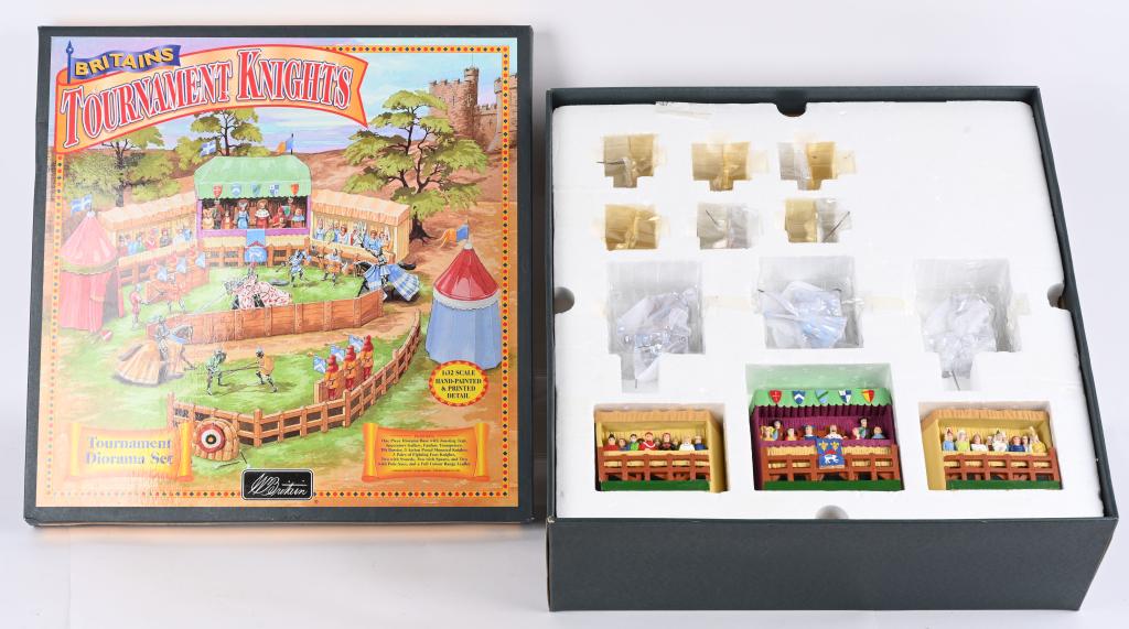 BRITAINS TOURNAMENT DIORAMA SET MIB: Set #08761 New Old Stock Boxed in Shipper