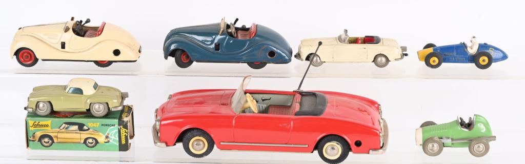 LOT OF SCHUCO CARS: All original made in Germany. Largest 9" AS-IS