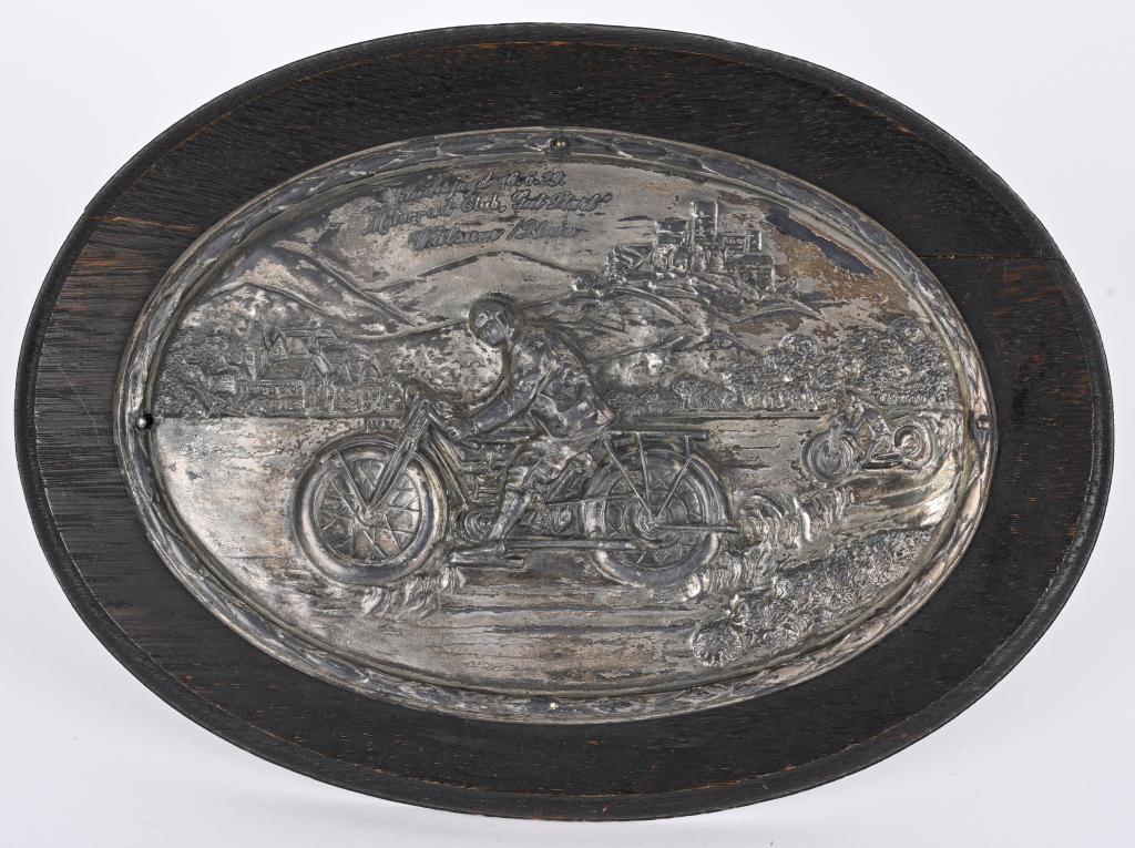 1929 GERMAN MOTORCYCLE AWARD PLAQUE (1 of 3)