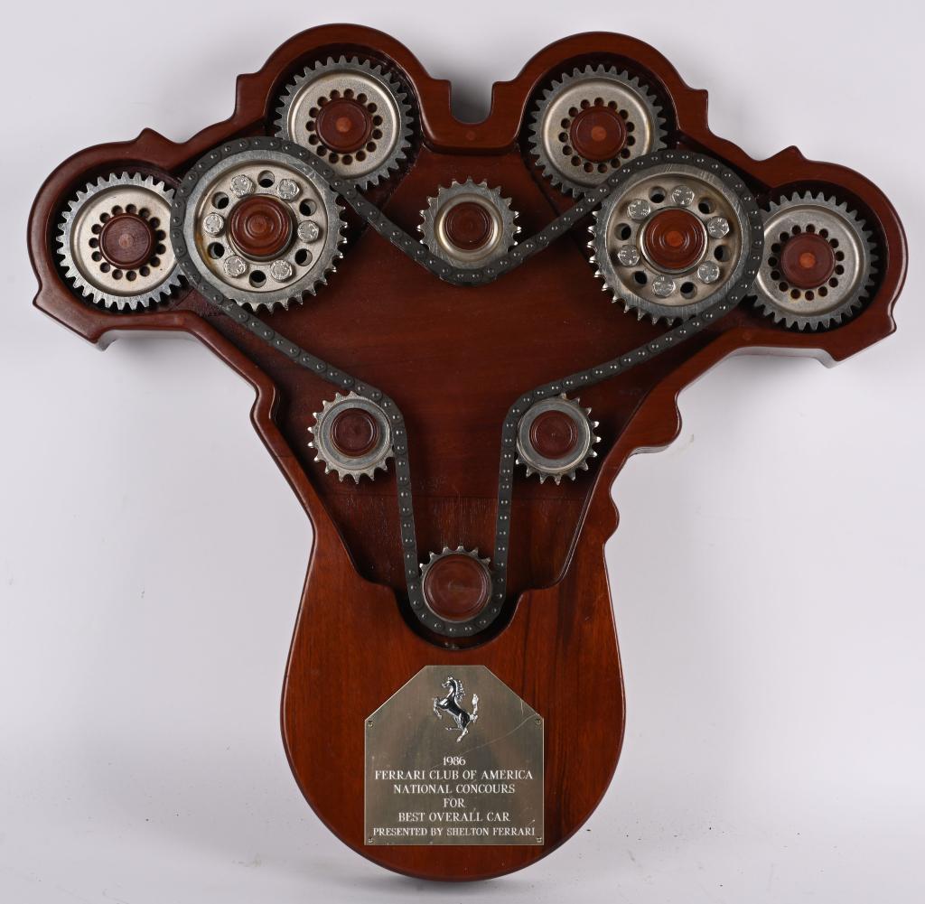 1986 FERRARI CLUB OF AMERICA CONCOURS AWARD (1 of 3)