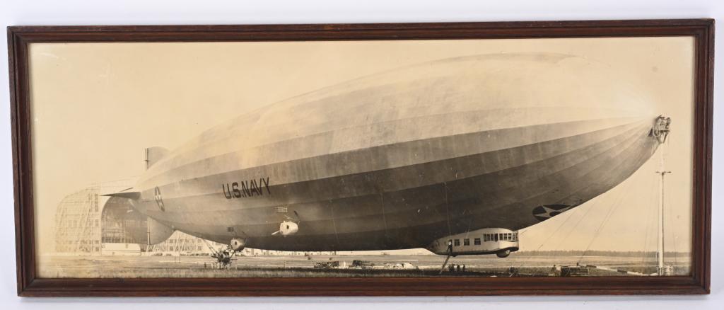 Framed Original Photograph of U.S. Navy Air Ship (1 of 6)