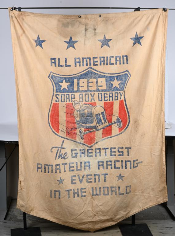 1939 Soap Box Derby Cloth Banner (1 of 2)