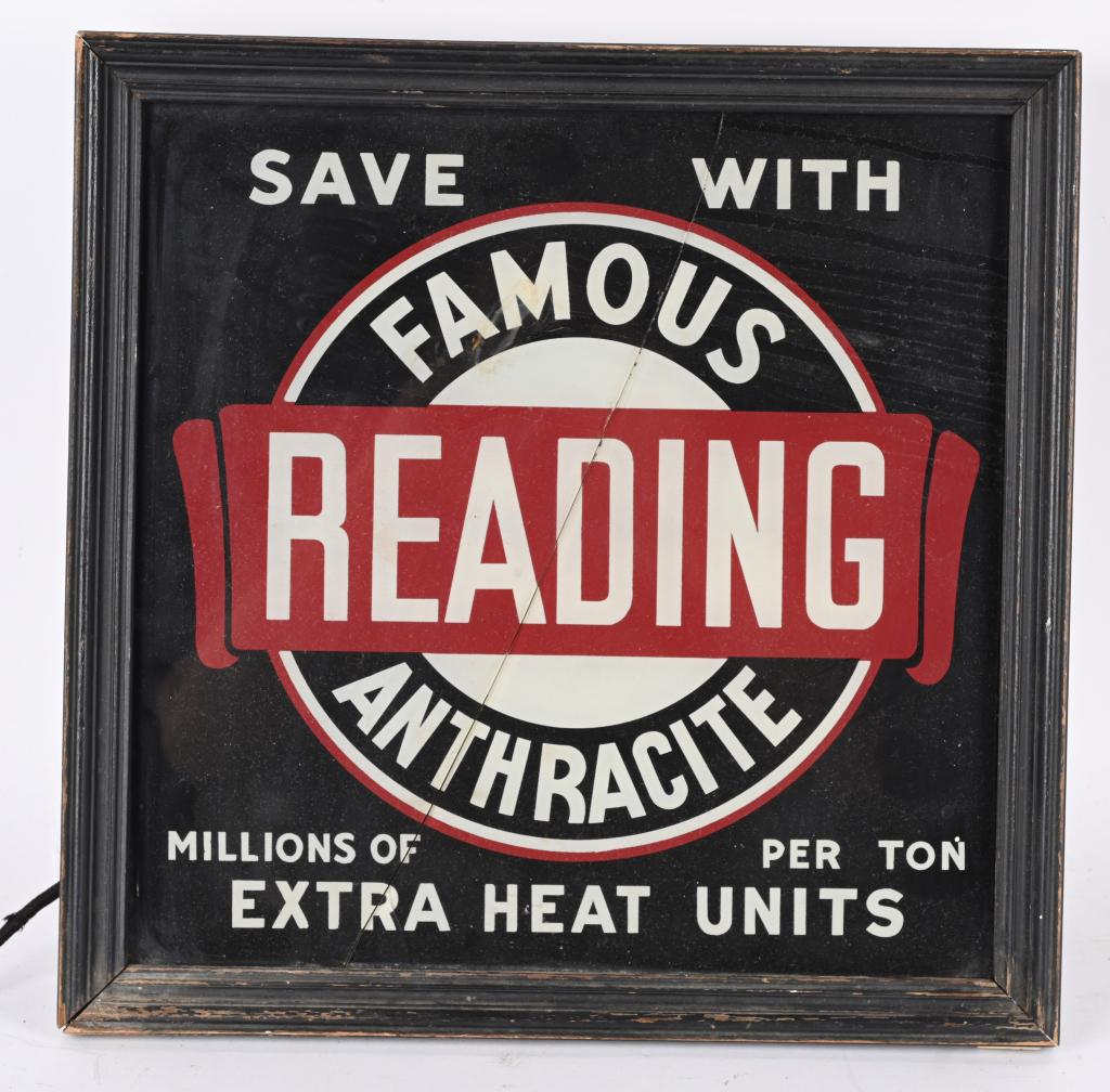 Famous Reading Anthracite Lighted Sign (1 of 3)