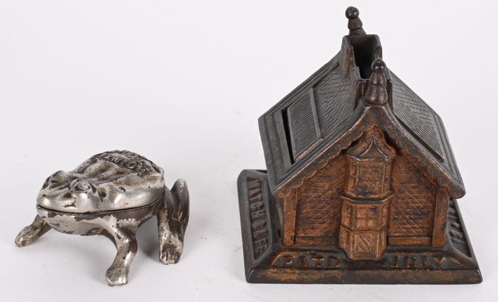 ADVERTISING FROG & HOUSE MATCH HOLDERS (1 of 8)