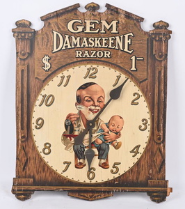 Gem Damaskeene Razor Advertising Clock