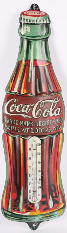 1923 COCA COLA CHRISTMAS BOTTLE THERMOMETER (1 of 3)