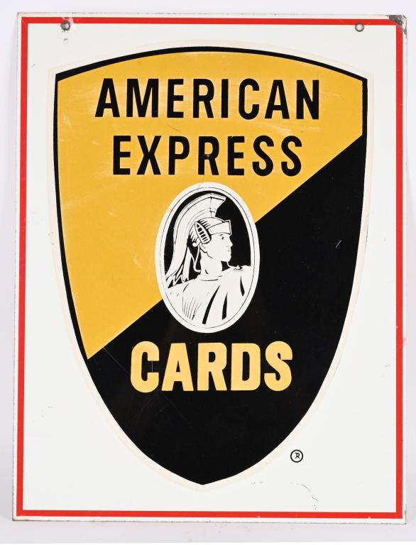 AMERICAN EXPRESS CARD DS TIN SIGN (1 of 2)
