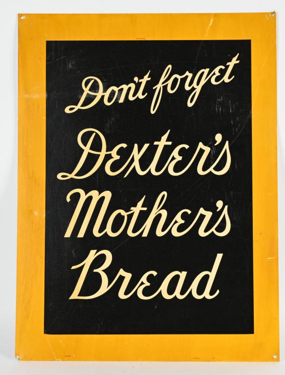 DEXTER'S MOTHER'S BREAD TIN SIGN (1 of 2)