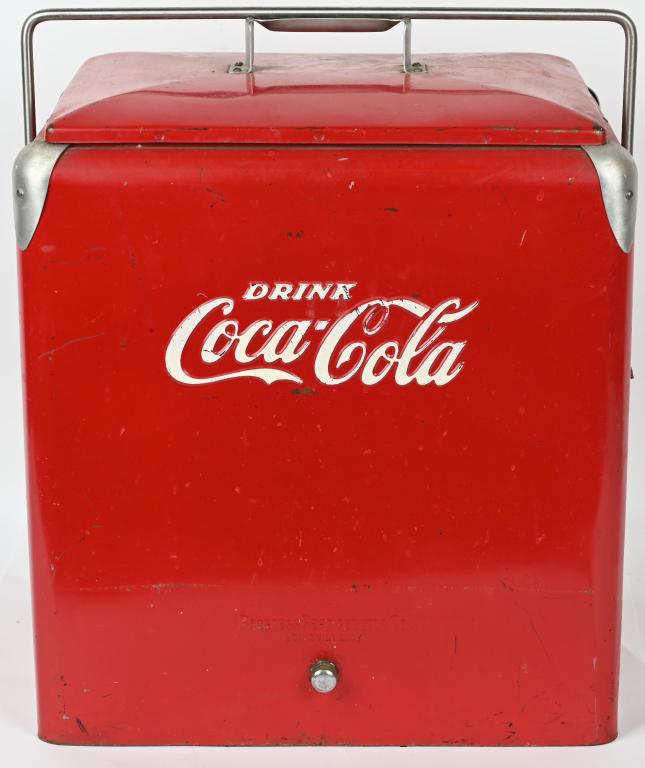 VINTAGE DRINK COCA COLA METAL COOLER (1 of 4)