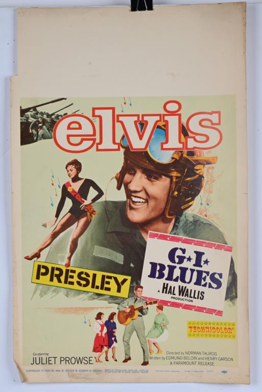 GI BLUES "ELVIS PRESLEY" MOVIE POSTER (1 of 2)
