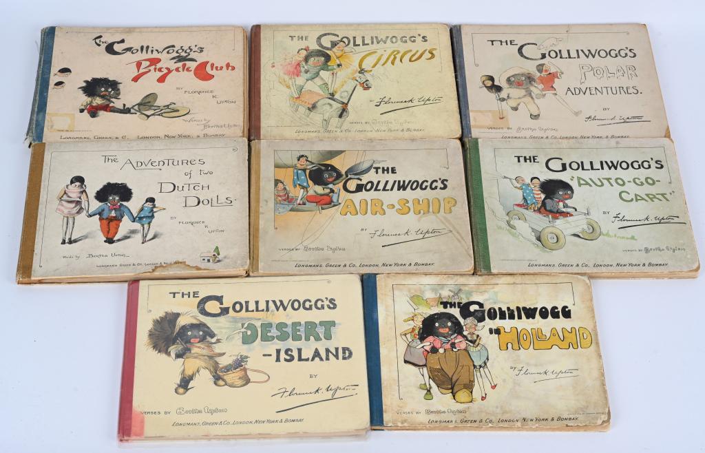 8- 1900s THE GOLLIWOGGS BOOKS By UPTON & LIPTON (1 of 12)