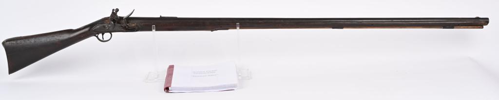 ID'ED WAR OF 1812 JOS. PERKINS PHIL FOLWING MUSKET: This musket has an id plaque on wrist that is engraved Thomas Allen 1797. This musket is accompanied by a book of information. Thomas Allen joined the 5th regiment of Fentons Pennsylvania Militia in M