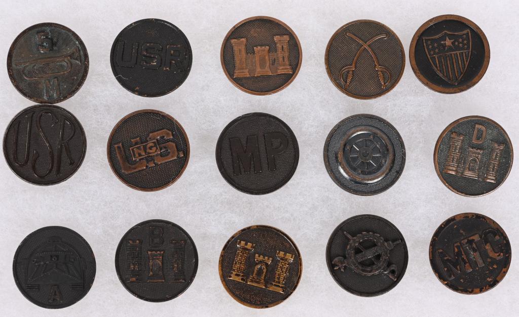 WW1 US ARMY COLLAR DISK TANK CORPS MP ENGINEER Nov 19, 2022