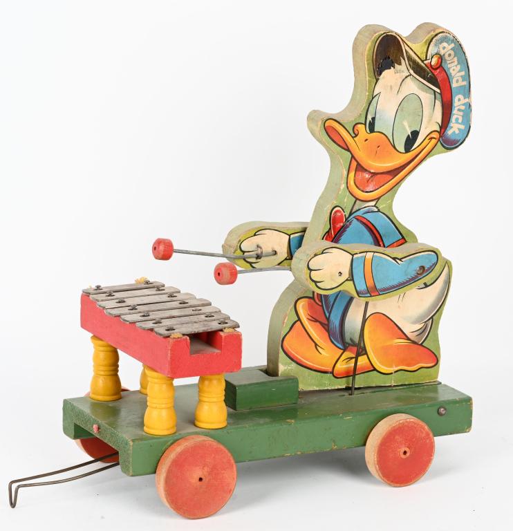 FISHER PRICE #177 DONALD DUCK XYLOPHONE: Fisher Price #177 Donald Duck Xylophone. All original with nice colors. 14" Excellent