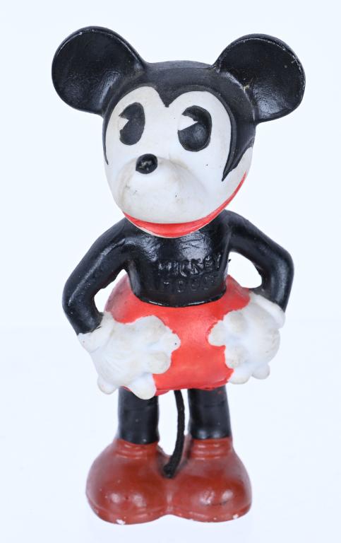 MICKEY MOUSE BISQUE FIGURE: Mickey Mouse Bisque Figure. Large with great colors. 5 1/2" Excellent