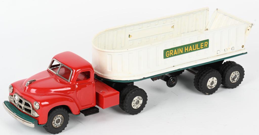 JAPAN TIN FRICTION GRAIN HAULER SEMI TRUCK (1 of 5)