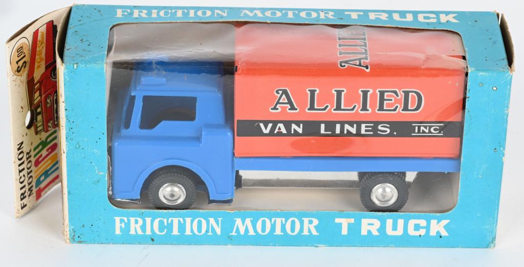 JAPAN TIN FRICTION ALLIED MOVING VAN w/ BOX (1 of 2)