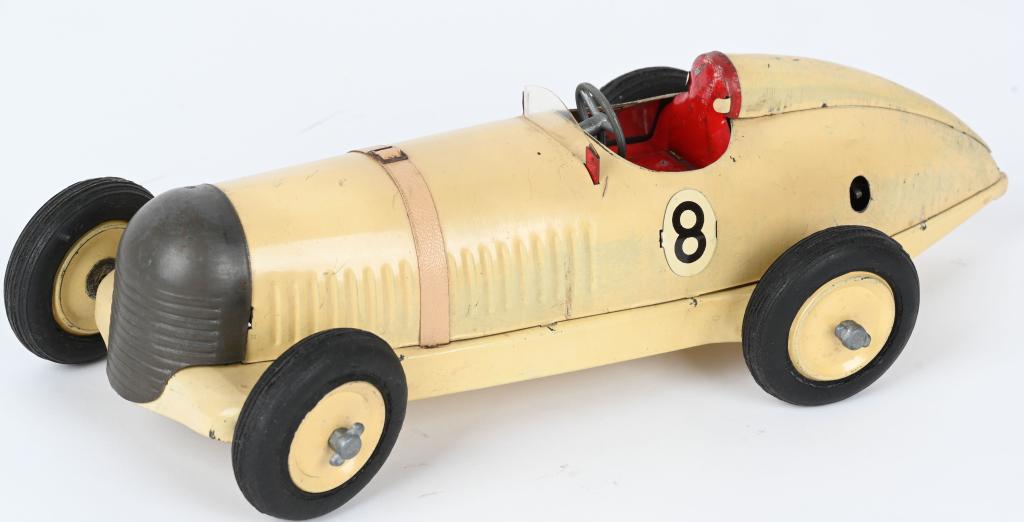 PRESTYN TIN WINDUP #8 RACE CAR (1 of 5)