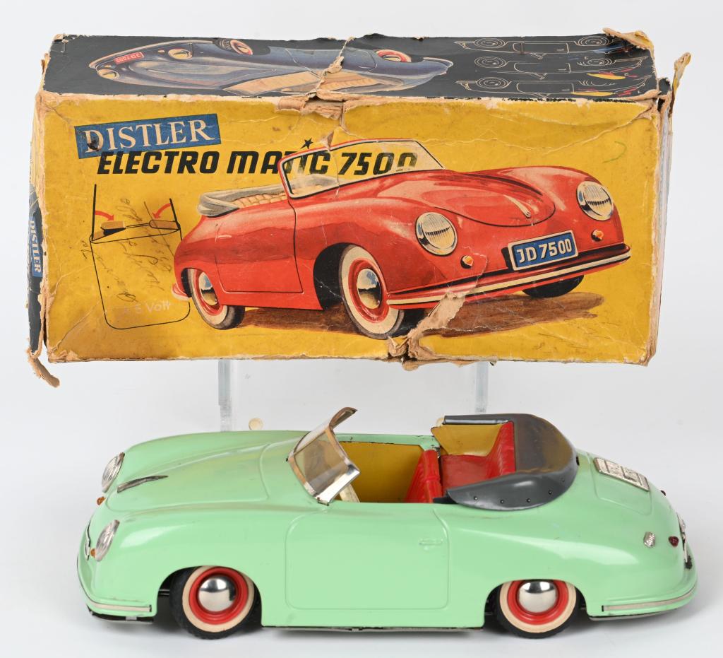Vtg 1950s Schuco Distler Porsche Electromatic 7500 Toy