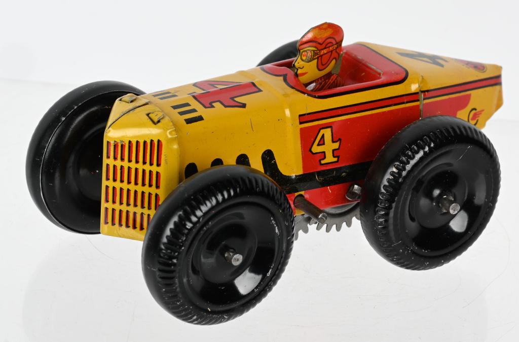 MARX TIN WINDUP #4 BALLOON TIRE RACER (1 of 4)