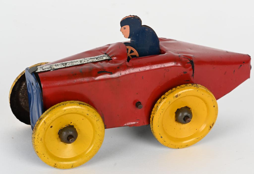 GIRARD TIN WINDUP #21 RACE CAR (1 of 5)