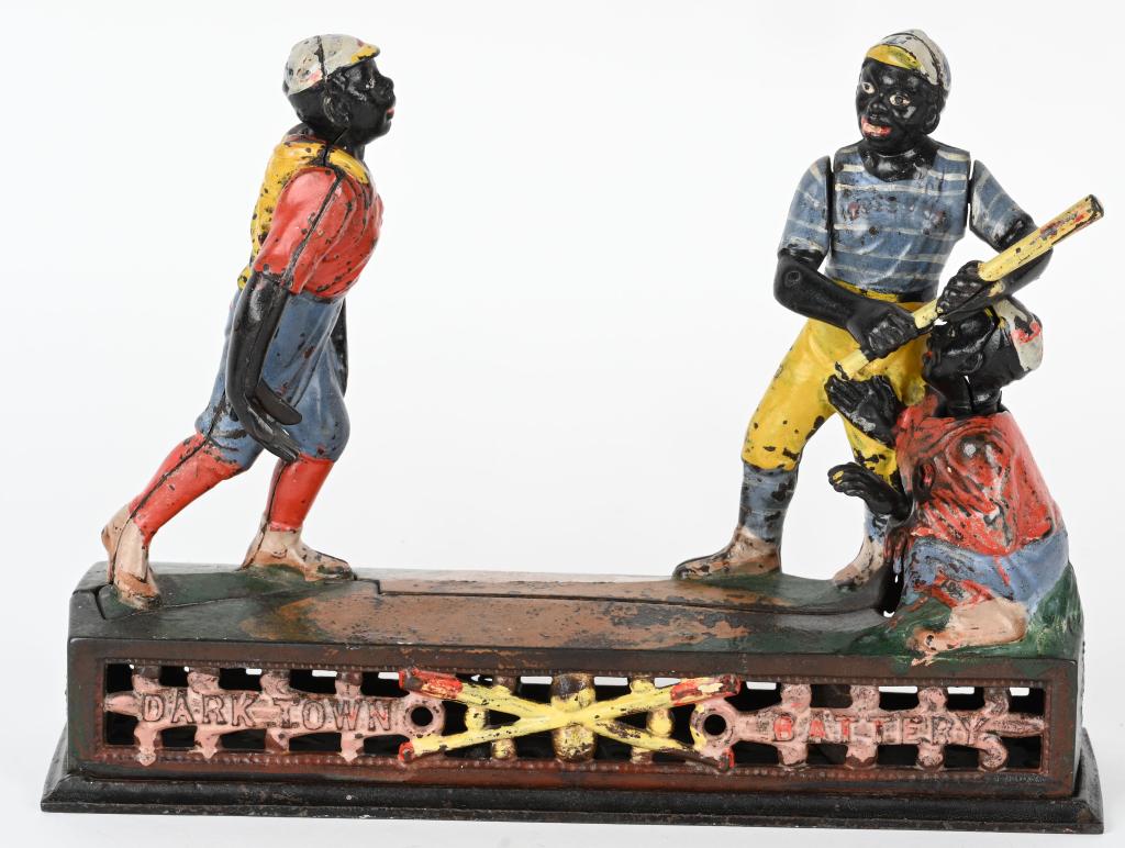 STEVENS DARKTOWN BATTERY MECHANICAL BANK (1 of 7)