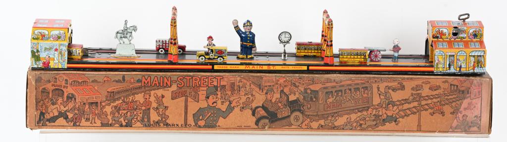 MARX TIN WINDUP MAIN STREET w/ BOX (1 of 12)