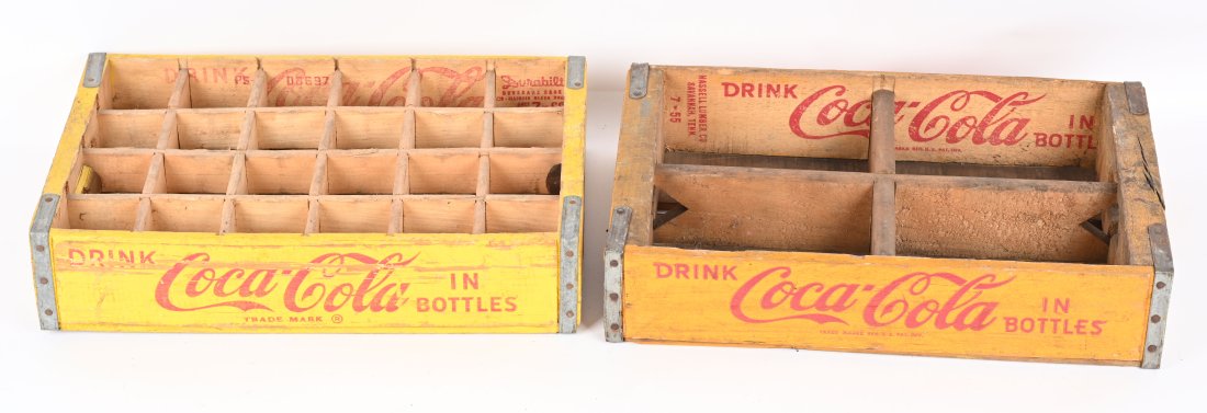 2- DRINK COCA COLA IN BOTTLES WOODEN CASES (1 of 3)