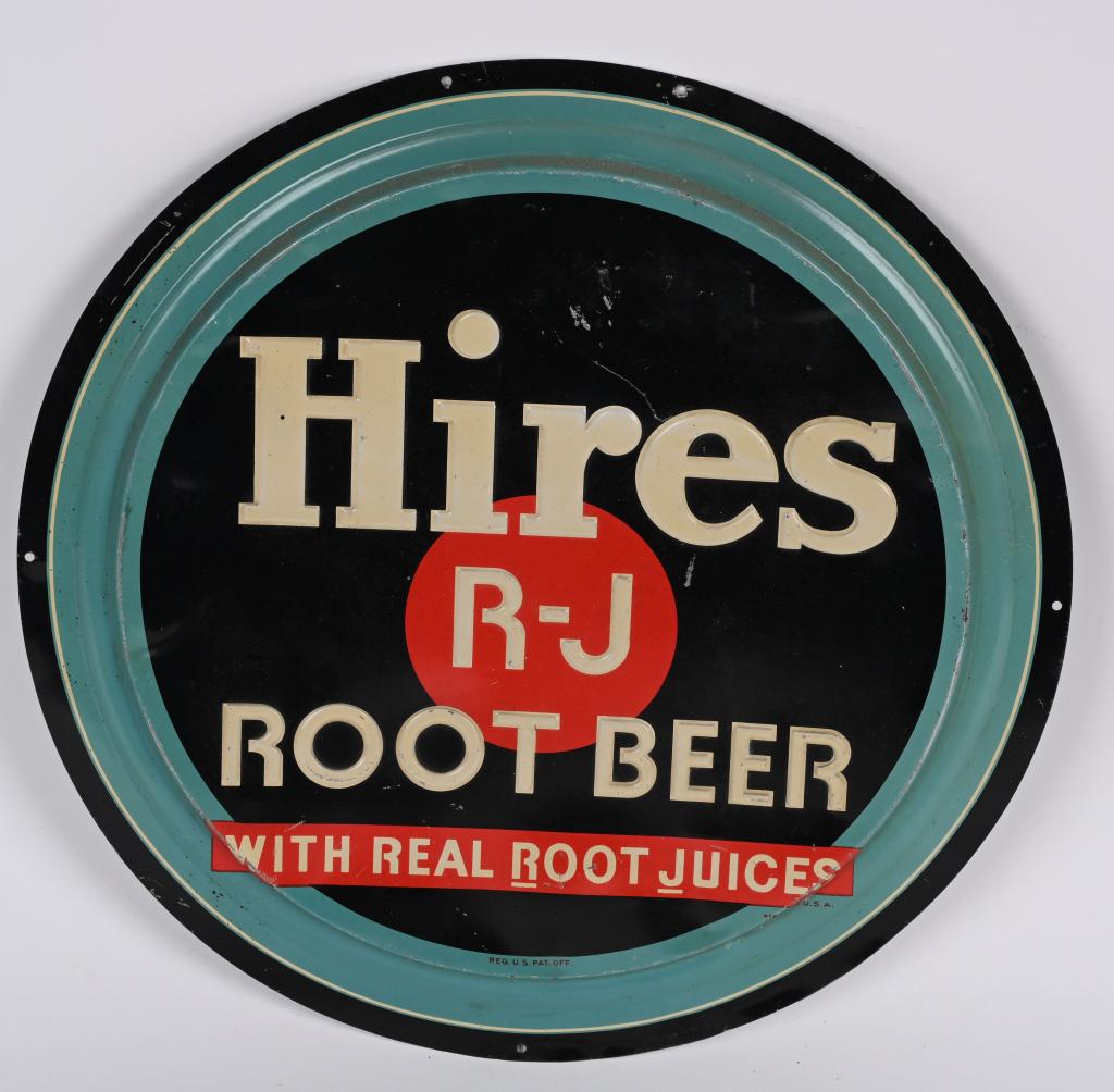 HIRES ROOT BEER SST EMBOSED SIGN (1 of 2)