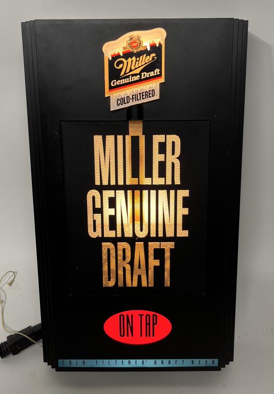 MILLER GENUINE DRAFT LIGHTUP SIGN (1 of 2)