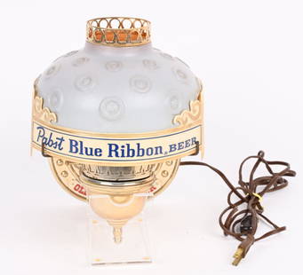 PABST BLUE RIBBON MOTION LAMP: All original and complete. Nice condition. 10" Excellent