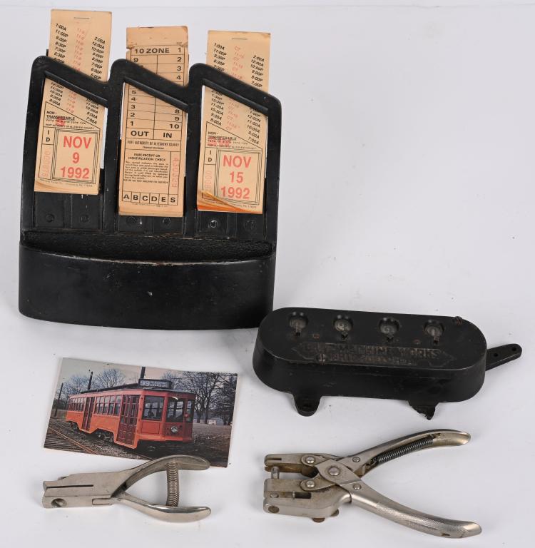 STREET CAR TICKET HOLDER & DIETZ COUNTER (1 of 3)