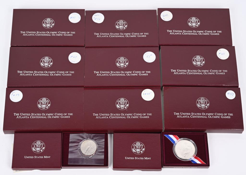 11- US ATLANTA OLYMPICS SILVER DOLLARS & HALVES (1 of 5)