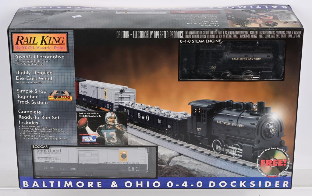 RAIL KING BALTIMORE & OHIO 0-4-0 DOCKSIDER SET (1 of 5)