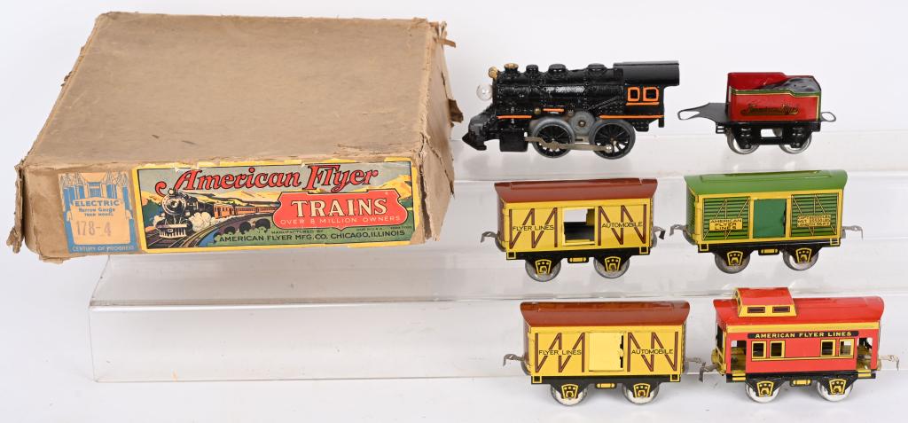 AMERICAN FLYER 178-4 TRAIN SET w/ BOX (1 of 4)